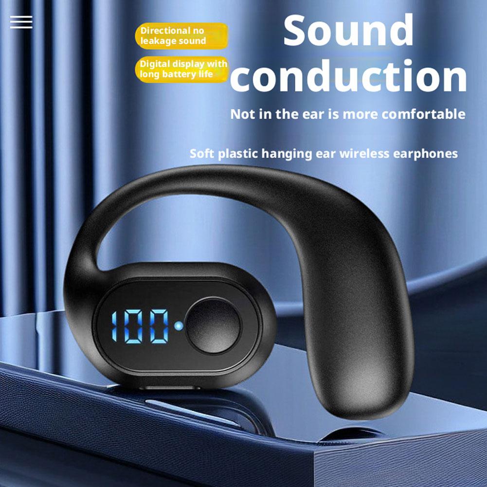 Sports Earphone Hook - Bezprzewodowe słuchawki Bluetooth 5.3 z wyświetlaczem