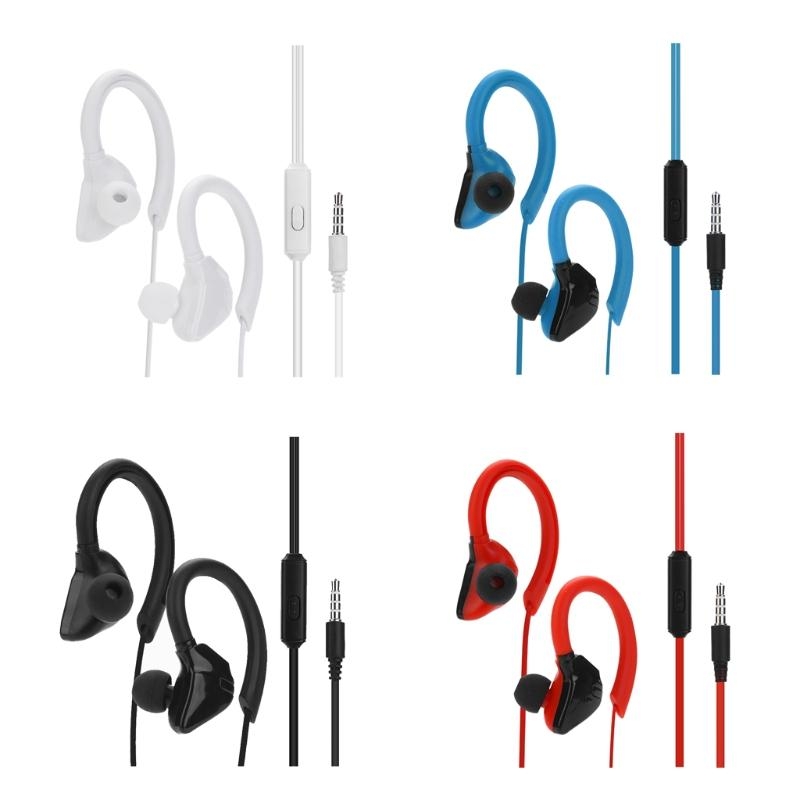 Sports Earphone Hook - Sportowe przewodowe słuchawki douszne z kontrolą
