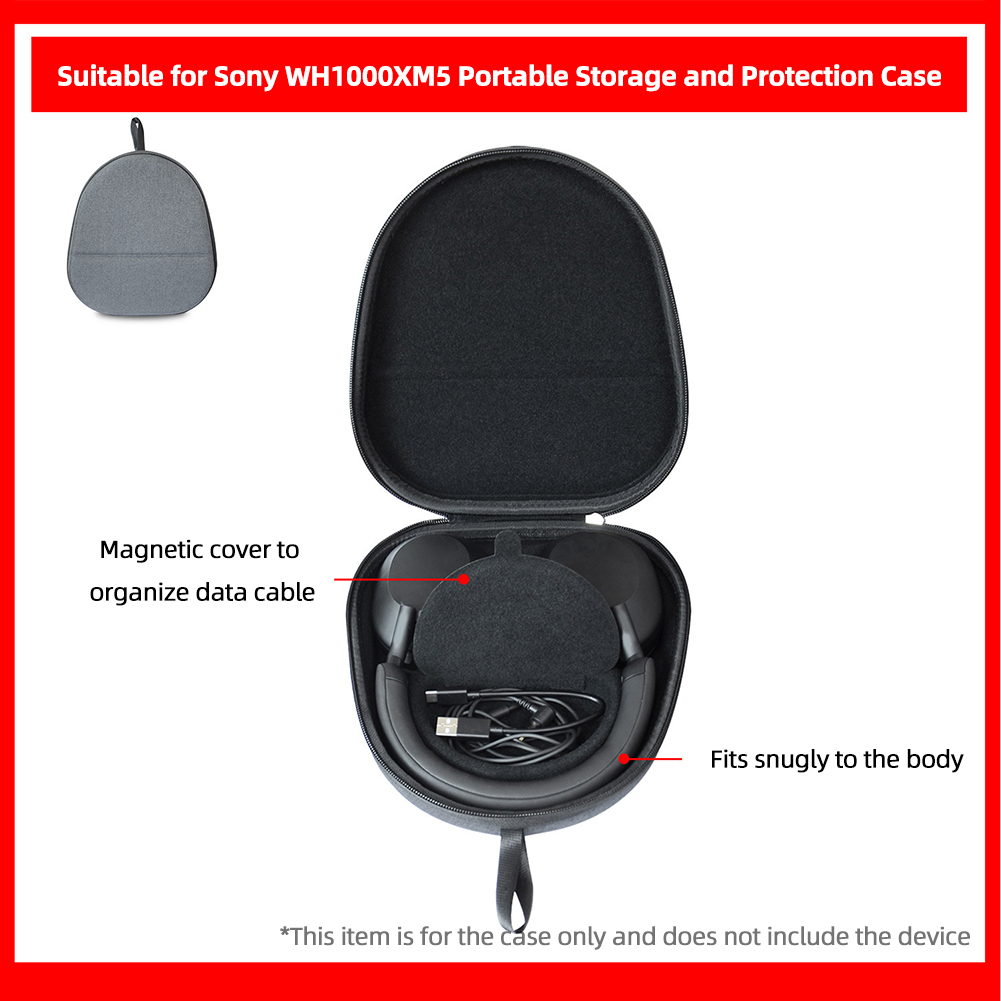 Twardy futerał podróżny EVA, o – Sony Headphone Wh-1000Xm5 recenzja i cena